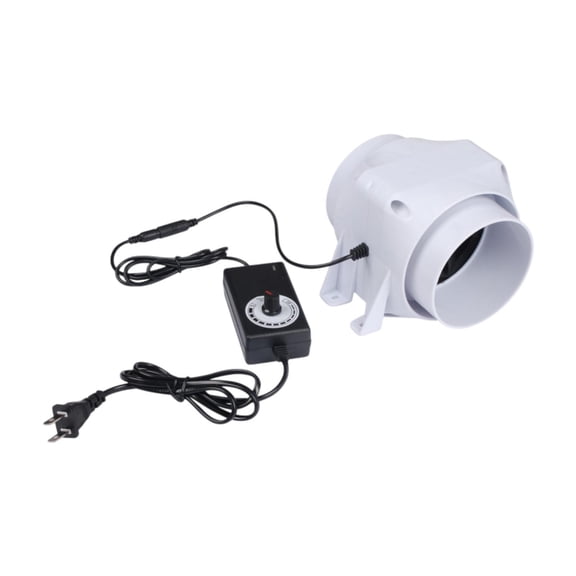 CUTICATE 4 in Exhaust Duct Fan Extractor Fan White Quiet Easy Install Pipe Fan Ventilators Fans for Camping Grow Tents Office Fixtures