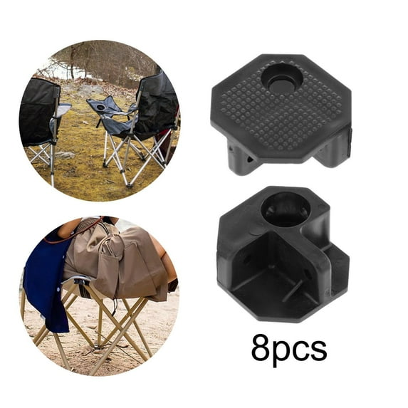 CUTICATE 8Pcs Camping Chair Connectors Folding Chair Repair Accessories Replace Parts Camping Chair Attachment for Fishing Lawn Garden C