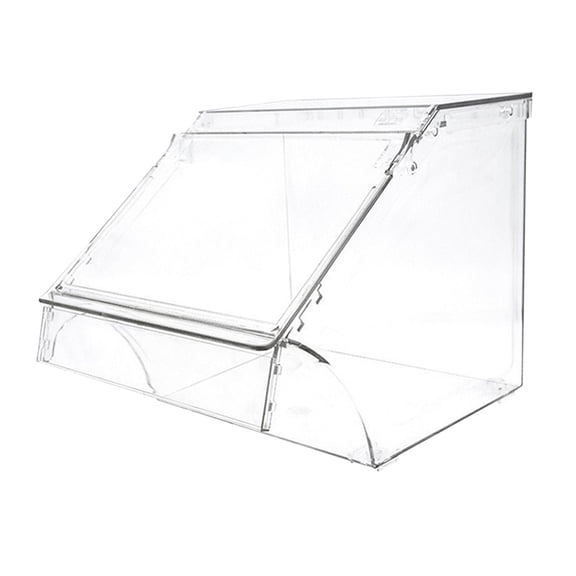 CUTICATE Acrylic Storage Bin Food Box Front Opening Food Storage Container Clear Dried Fruit Pastry Organizer Display Case for Kitchen 24cmx20cmx24cm