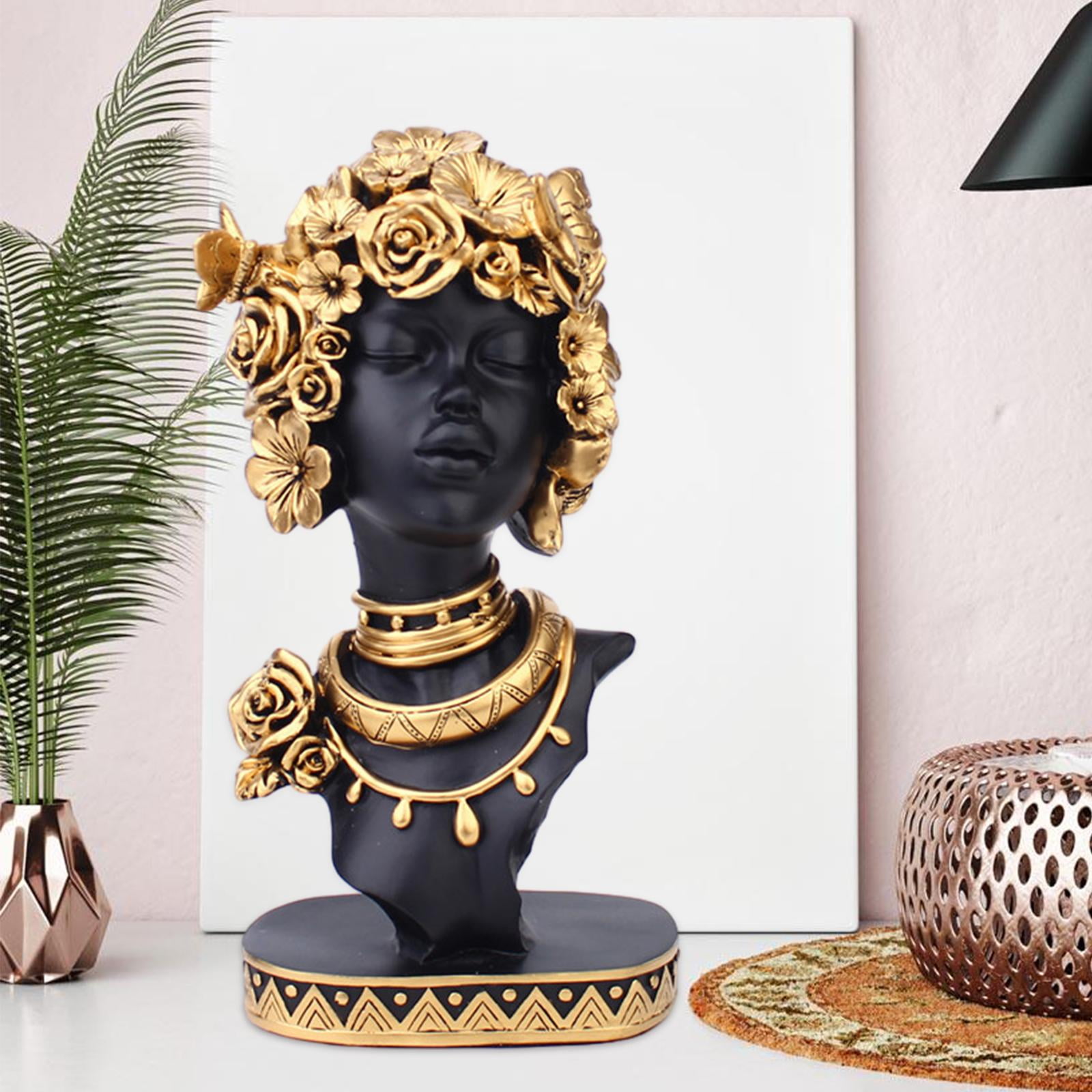 CUTICATE African Women Statue Female Sculpture Artwork Creative Lady