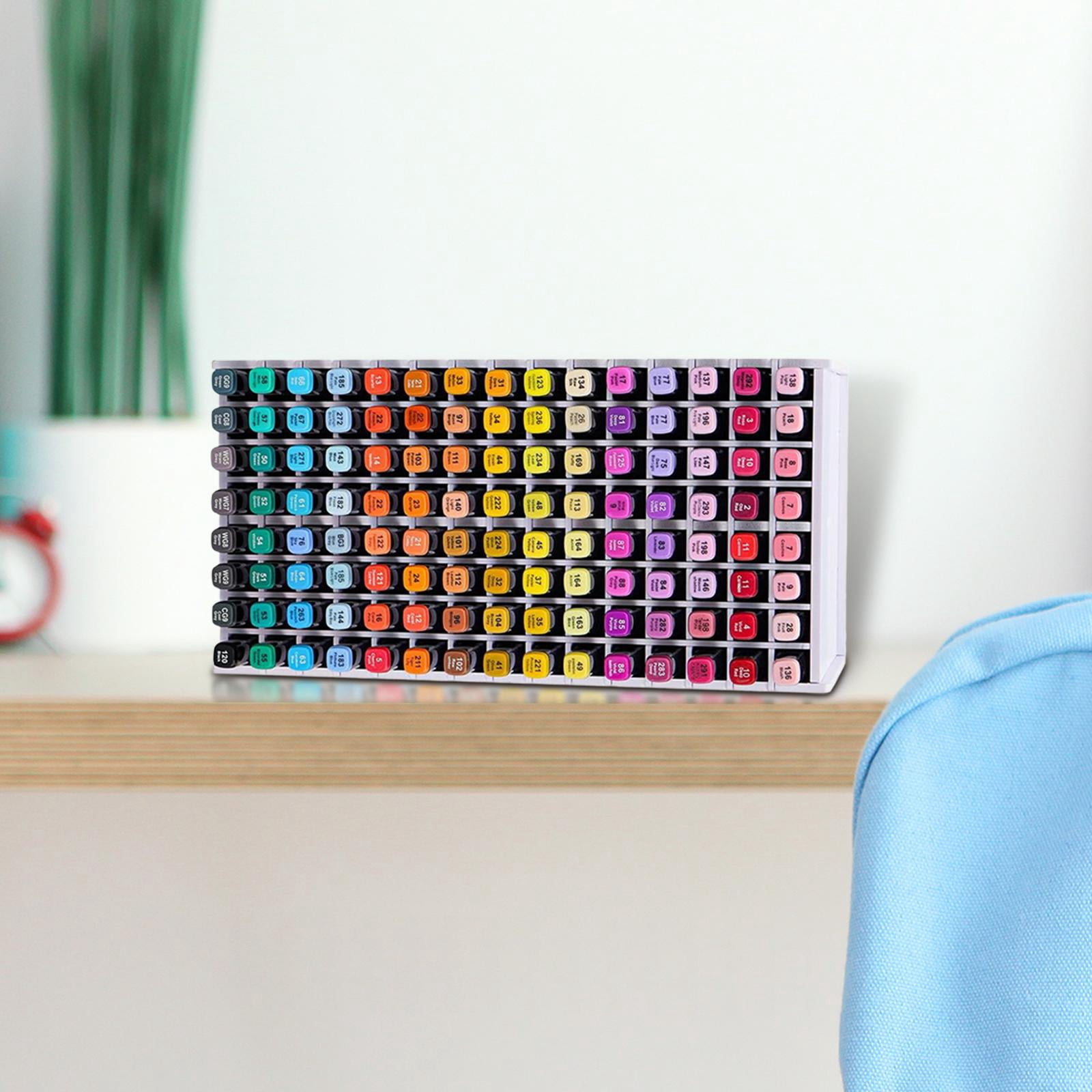 CUTICATE Art Marker Rack 120 Slots Desktop Colored Pencils Storage Rack ...