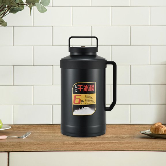 CUTICATE Bucket Jar 6L Vacuum Insulated with Handle Stainless Steel Container for Outdoor Entertaining RV Bars Buffets
