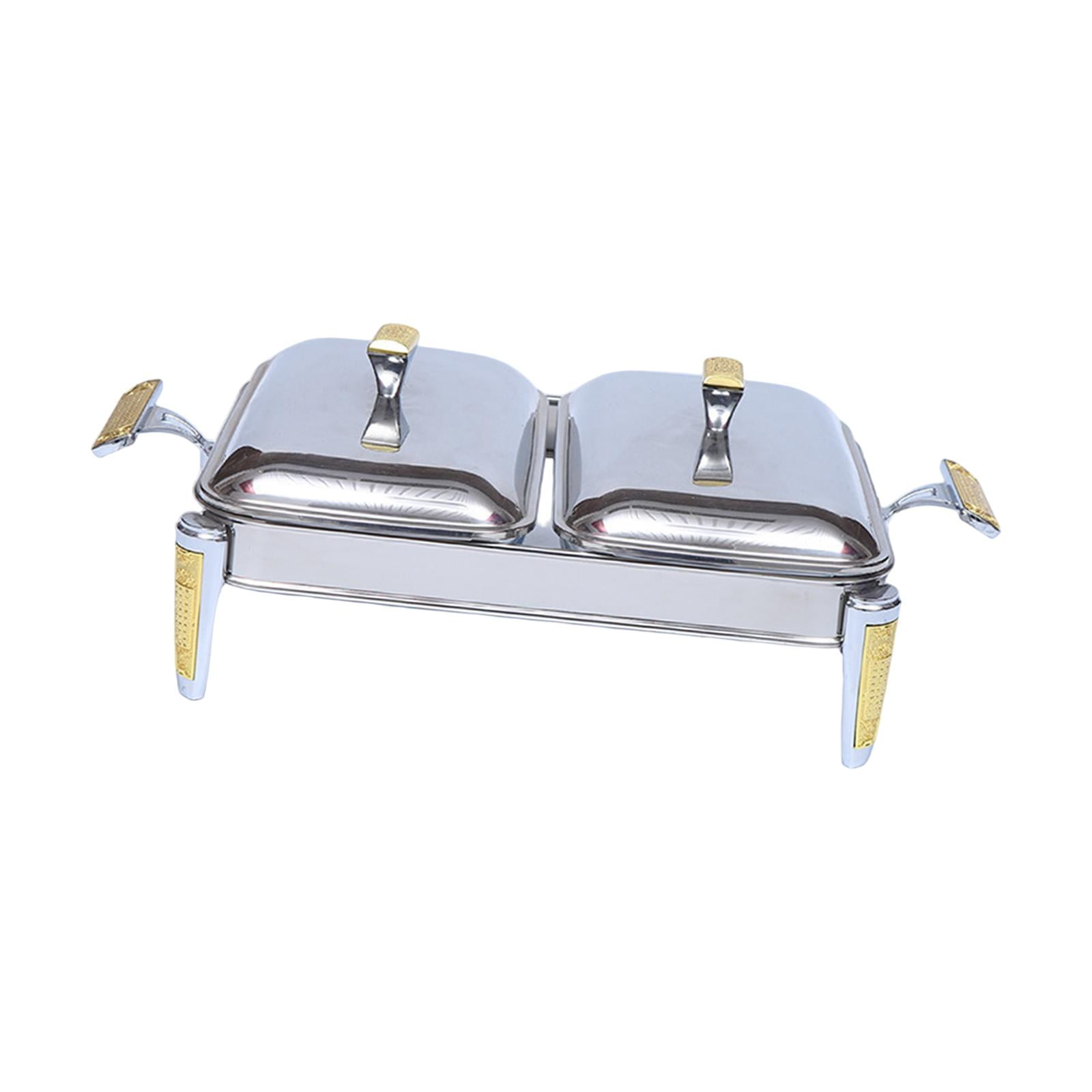 CUTICATE Chafing Dish Buffet Server Food Warmer Grilled Pan for Event