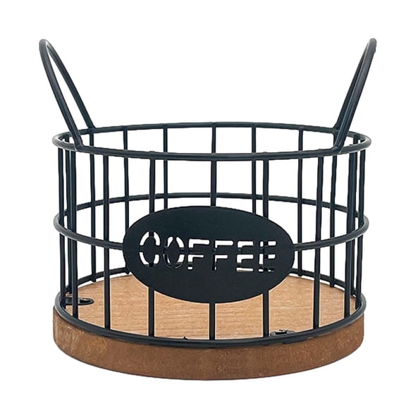 CUTICATE Coffee Pod Holder Coffee Pod Containers Coffee Bar Accessories Metal Coffee Pod Basket Organizer for s Countertop black