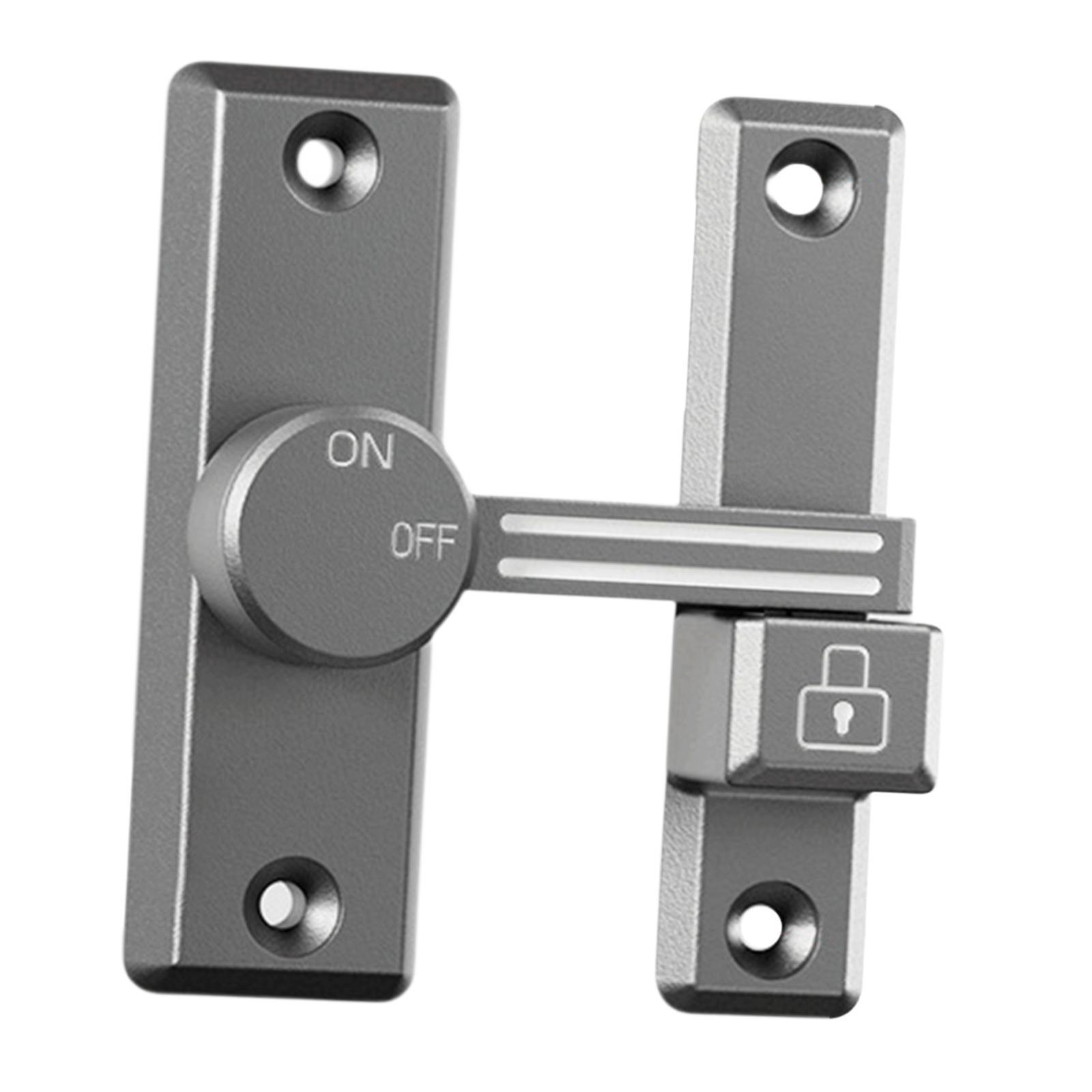 Luminous Sliding Door Lock, 90/180 Degree Heavy Duty Gate Lock, Flip Latch, Security Door Bolt, Door Lock, Suitable for Garden, Bathroom, Garage, Window, Barn ( 180 Luminous Sliding Door Lock, 90/180 Degree Heavy Duty Gate Lock, Flip Latch, Security Door Bolt, Door Lock, Suitable for Garden, Bathroom, Garage, Window, Barn ( 180