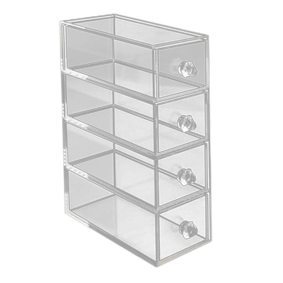 CUTICATE Drawer Washi Tape Box Cosmetic Storage Container Space Saving Storage Case Washi Tape Organizer for Bead Sewing Jewelry Adult 4 Layers