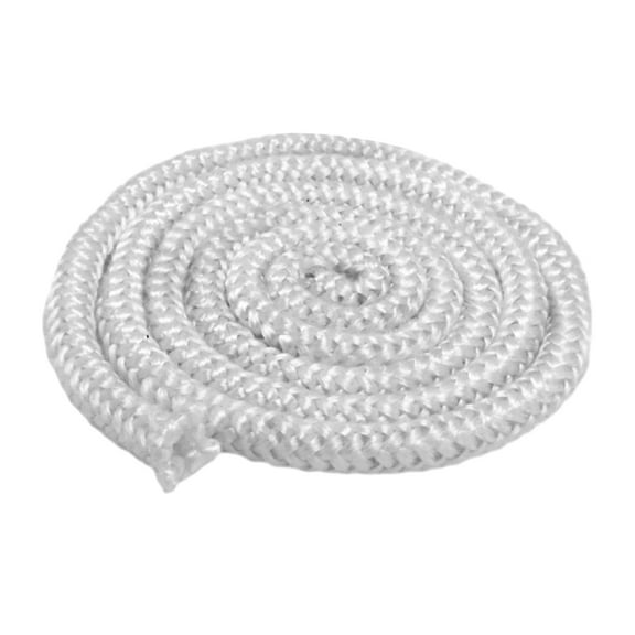 CUTICATE Fiberglass Rope Seal Wood Stoves Door Gasket Energy Efficient Environment Friendly White High Temperature Resistance Seal Rope 16mmx3m
