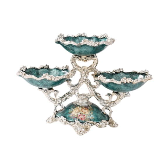CUTICATE Fruit Plate Dessert Plate Home Decoration European Ornaments Serving Tray Fruit Bowl for Cafe Kitchen Wedding Home Restaurant