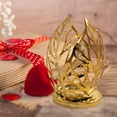 thumbnail image 1 of CUTICATE Leaf Candle Holder Candlestick Holder Valentines Day Decor Aesthetics Decorative Candle Stand for Bar Wedding Home Decoration gold, 1 of 8