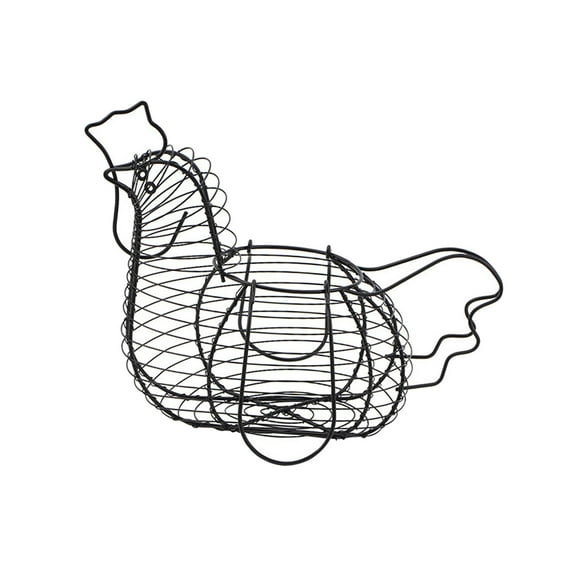 CUTICATE Metal Chicken Egg Basket Chicken Basket Egg Holder Creative Wire Fruit Egg Basket for Kitchen Easter Dining Table Living Room