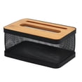 thumbnail image 1 of CUTICATE Napkin Holder Paper Holder Bathroom Living Room Bedroom Paper Storage Rack Container Removable Tissue Holder Tissue Box Cover 22cmx13.6cmx11.2cm, 1 of 8
