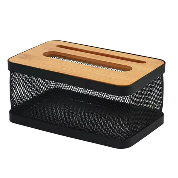 CUTICATE Napkin Holder Paper Holder Bathroom Living Room Bedroom Paper Storage Rack Container Removable Tissue Holder Tissue Box Cover 22cmx13.6cmx11.2cm