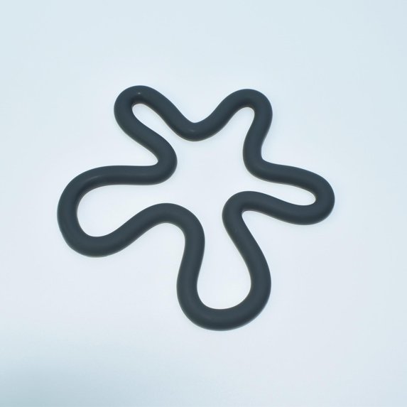 CUTICATE Silicone Trivet Mat Cup Coaster Creative Tabletop Protection Non Slip Table Placemat Drinks Coaster for Dining Table Bar Home Dark Gray