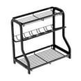 CUTICATE Spice Rack Seasoning Rack Organizer 3 Tier Carbon Steel