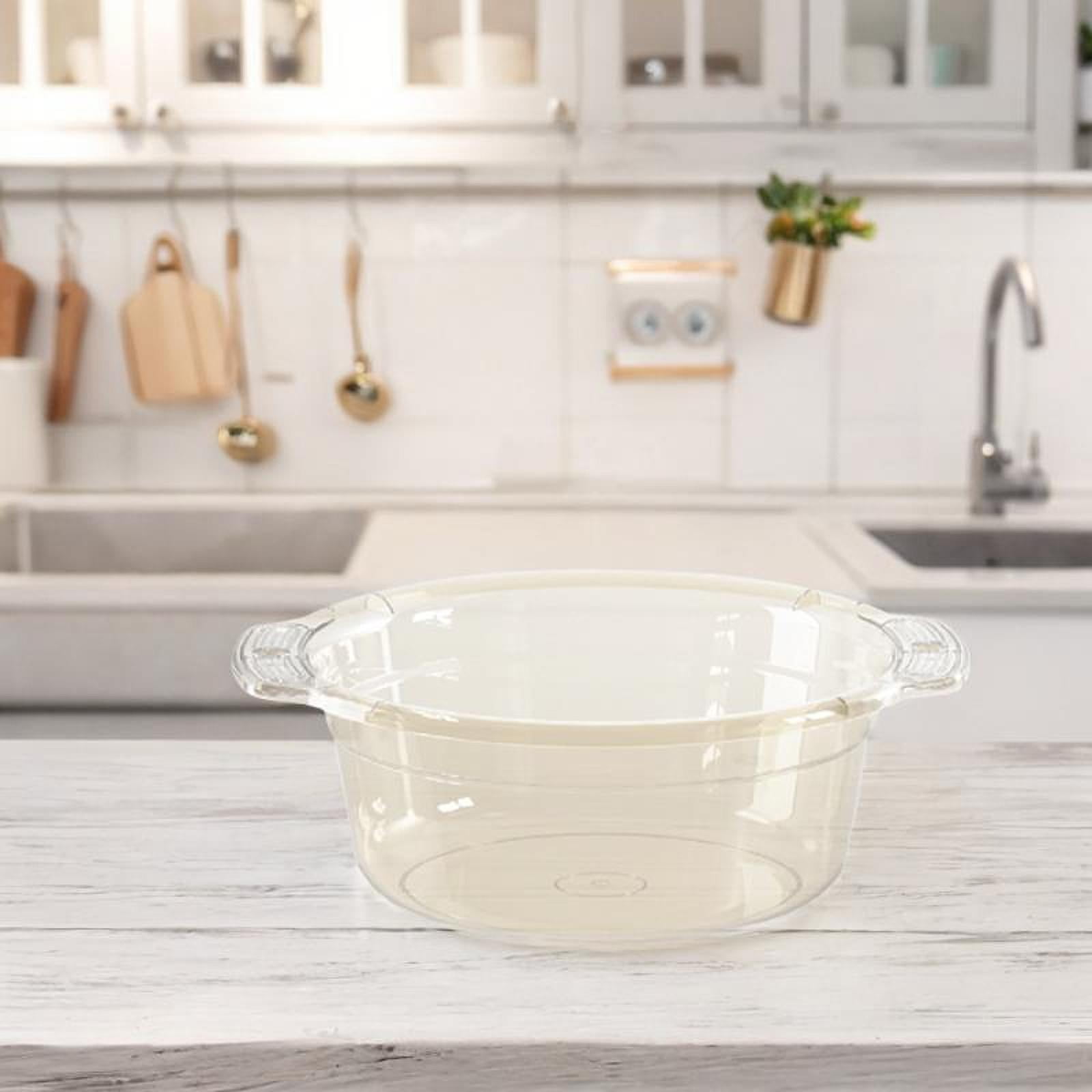 CUTICATE Wash Basin Clear Washing Basin Laundry Basket for Clothes