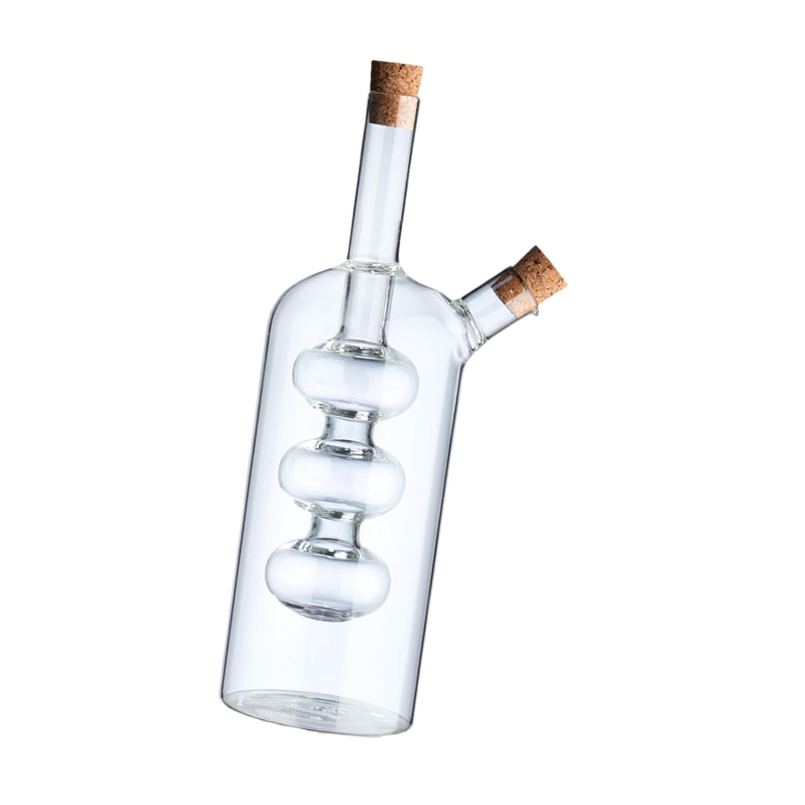 Glass Olive Oil Dispenser with Double Spout