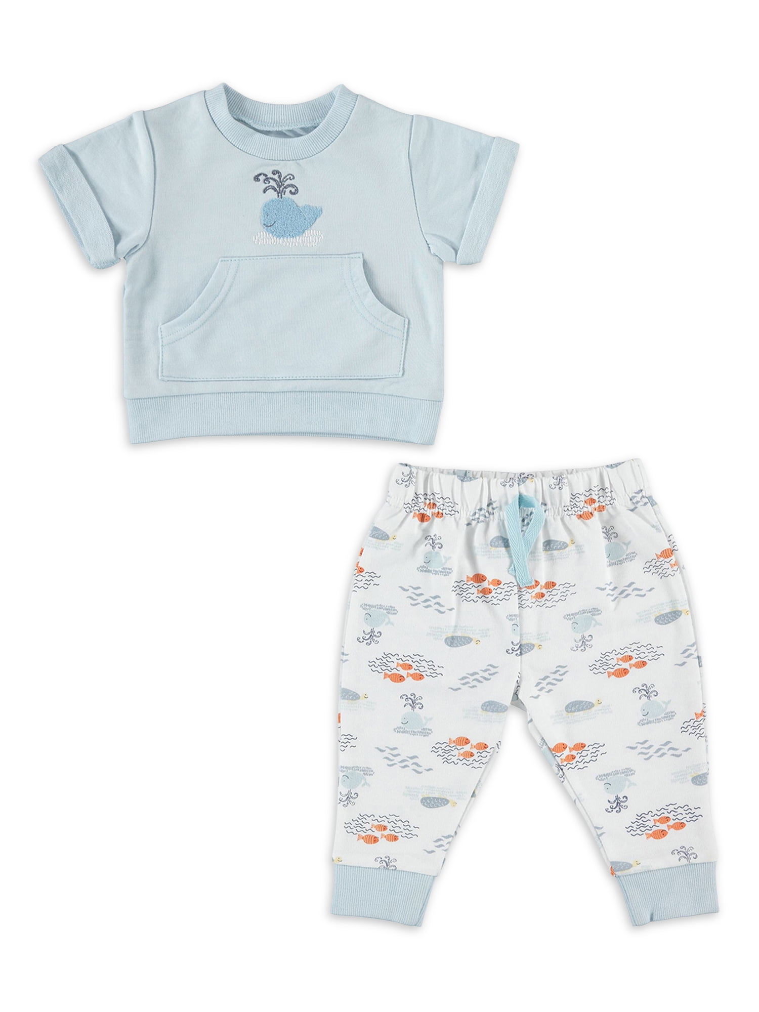 CUTIE PIE BABY INFANT BOY-2PC JOGGER SET- FRENCH TERRY