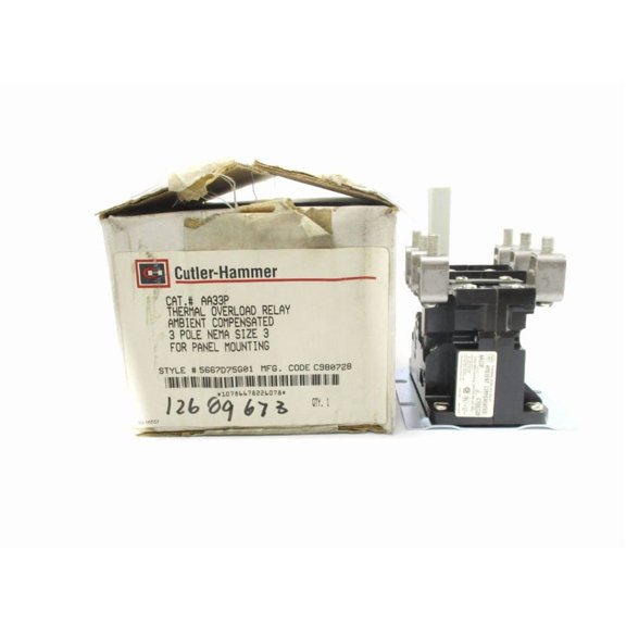 CUTLER HAMMER 5667D75G01 AA33P 600VAC .5A NSMP