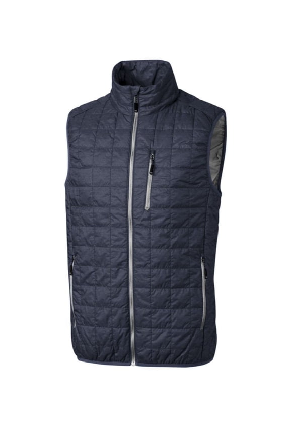 Mens Rainier Blue Tri-Climate, Heather Vest Jacket 4X