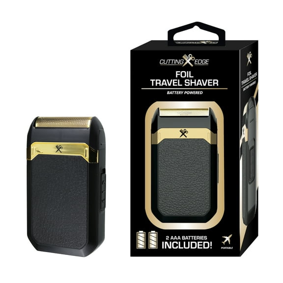 Cutting Edge Foil Travel Shaver - Compact, Hypoallergenic Titanium Blade, Battery Powered