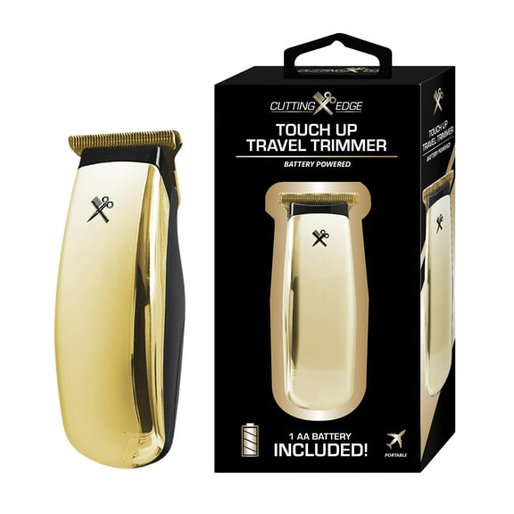 Cutting Edge Touch Up Travel Trimmer – Hypoallergenic Blade, Compact & Travel-Friendly, Battery-Powered, 3 Guide Combs
