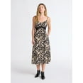 thumbnail image 1 of Scoop Women’s Cutaway Midi Dress with Lace Insets, Sizes XS-XXL, 1 of 5