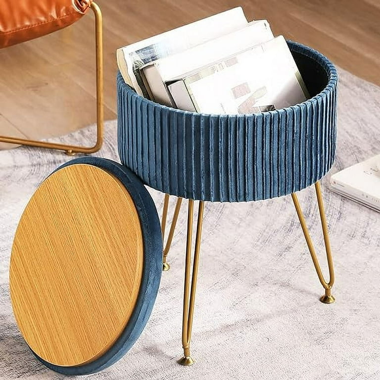 Footstool with metal legs discount