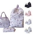 thumbnail image 1 of CUZIBR 3 Pack Bow Dot Print Backpack Set Bookbag With Lunch Tote Pencil Pouch Adjustable Padded Straps Multi Pocket Daypack For Girls Teens Back To School Travel Daily Use, 1 of 8
