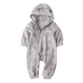 thumbnail image 1 of CUZIBR Baby Boy Girl Hooded Snowsuit Winter Warm Clothes Coats Floral Jumpsuit Oneise Toddler Outfits Classic Dailywear For Child, 1 of 9
