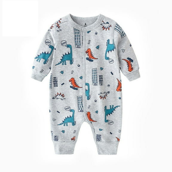 CUZIBR Baby Boy Girl Print Romper Jumpsuit Oneise One-Pieces Playsuits Outfits Birthday Dailywear For Toddler