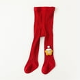 thumbnail image 1 of CUZIBR Baby Boy Pants Christmas Holiday Knitted Thick Tights Leggings Santa Pattern Full Length Socks Soft Stretchy Winter Base Layer Pants Streetwear For Boys,Watermelon Red4,1-2 Years, 1 of 3