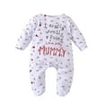 thumbnail image 1 of CUZIBR Baby Boys Girls Letter Cartoon Long Sleeve Cotton Romper Jumpsuit Oneise One-Pieces Outfits Soft Dailywear For Toddler, 1 of 8