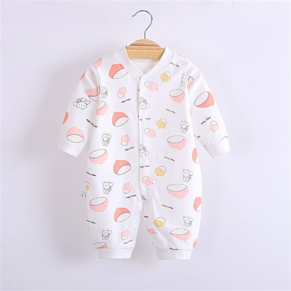 CUZIBR Baby Girl Boy Calendar New Year Onesie Kimono Tang Suit Red O-Neck Long Sleeve Romper Jumpsuit Oneise One-Pieces Outfits Soft Dailywear For Toddler,Orange,0-3 Months