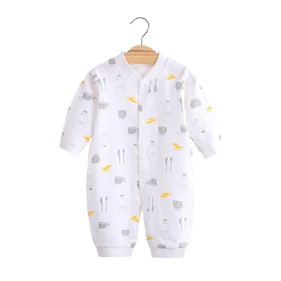 CUZIBR Baby Girl Boy Calendar New Year Onesie Kimono Tang Suit Red O-Neck Long Sleeve Romper Jumpsuit Oneise One-Pieces Outfits Soft Dailywear For Toddler,White,3-6 Months