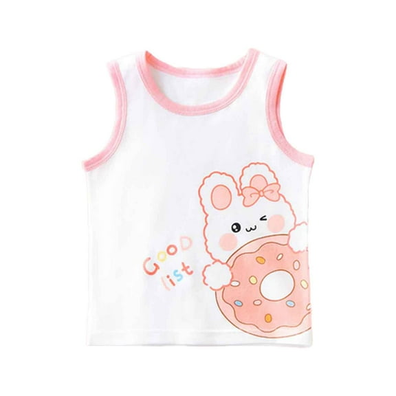 CUZIBR Baby Sleeveless Strap Tank Tops Outerwear Soft Casual Camisole Lovely Dailywear For Toddler
