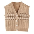 thumbnail image 1 of CUZIBR Baby Sweater Vest Knitted Soft V Neck Sleveeless Vest Leisure Dailywear For Toddler, 1 of 3