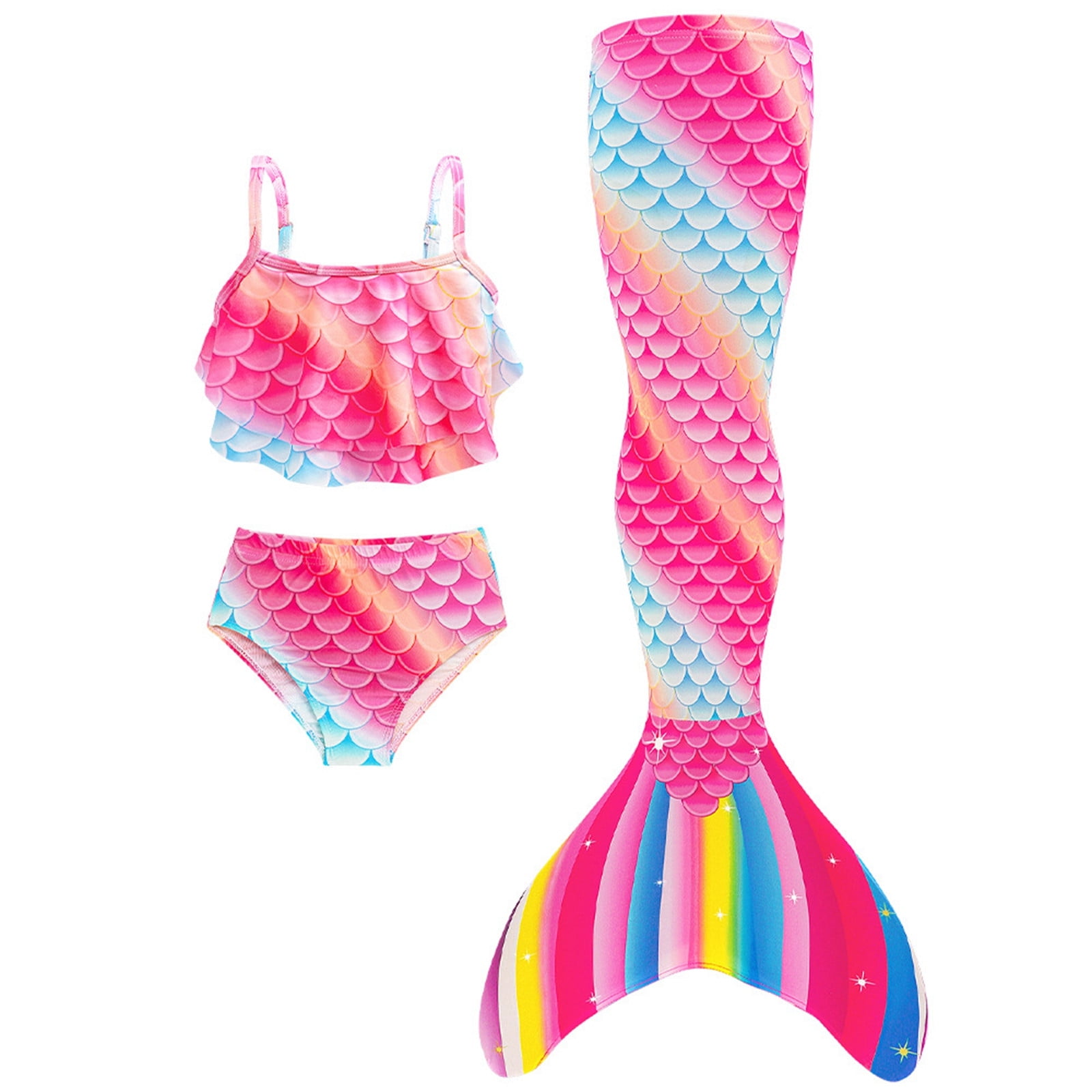 CUZIBR Baby Swimsuit Summer Beachwear Adjustable Strap Ruffled Bikini ...