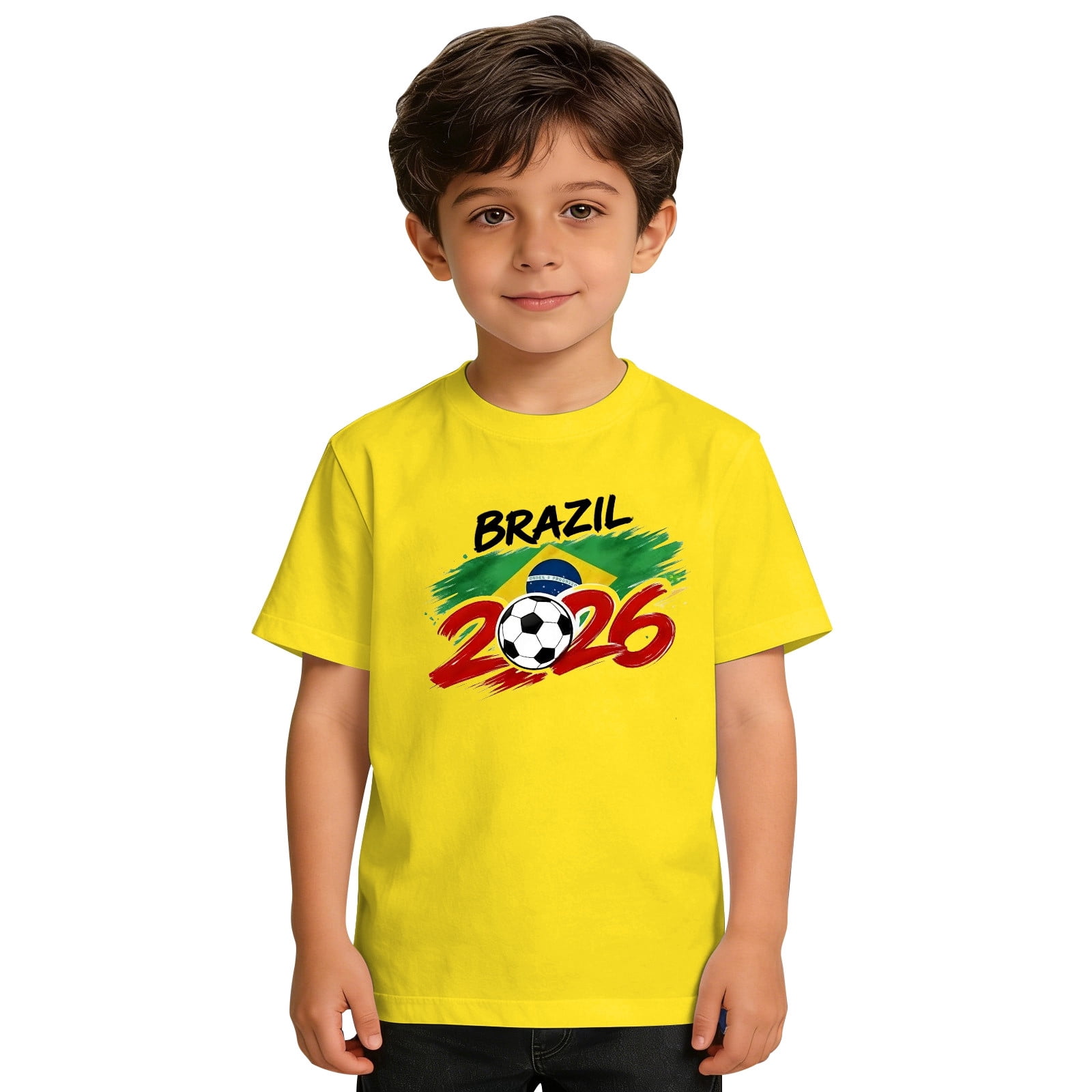 CUZIBR Baby Toddler Boys Football Tshirts Basic Short Sleeve Round Neck ...