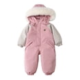 thumbnail image 1 of CUZIBR Baby Winter Hooded Snow Suit Jacket Toddler Baby Thickened Jumpsuit Holiday Dailywear For Child, 1 of 3