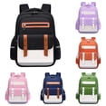 thumbnail image 1 of CUZIBR Backpack For Boys Middle High Students Lightweight Large Capacity Double Shoulder Multi Compartment Color Block Daypack Fashionable Back To School Book Bag, 1 of 4