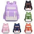thumbnail image 1 of CUZIBR Backpack For Boys Middle High Students Lightweight Large Capacity Double Shoulder Multi Compartment Color Block Daypack Fashionable Back To School Book Bag, 1 of 4