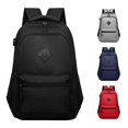 thumbnail image 1 of CUZIBR Black Backpack Backpack Multi Zipper Side Mesh Pockets Adjustable Padded Straps Large Capacity Rucksack For Youth Teens Back To School Commute Travel Carry Bag, 1 of 6