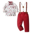thumbnail image 1 of CUZIBR Boys Christmas Suit Two Piece Christmas Little Tuxedo Boys Suit Outfits Sets Lovely Dailywear For Toddler, 1 of 9