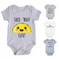 thumbnail image 1 of CUZIBR Boys Girls Baby Romper Outfits Short Sleeve Letter Prints Crewneck Bodysuits Clothes One Piece Summer Lightweight Breathable Soft Clothes Jumpsuit Comfy Dailywear,Grey-4,9-12 Months, 1 of 3