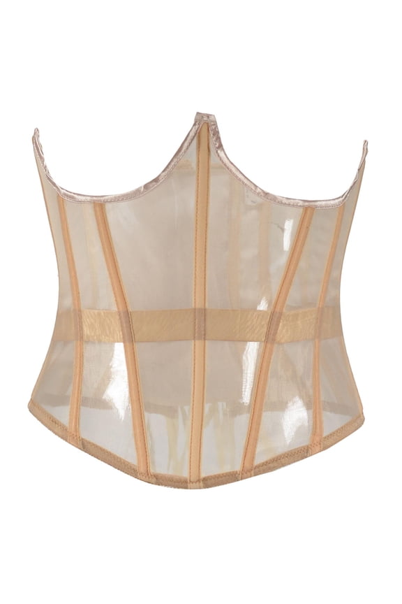 Bras For Women No Underwire Tummy Control Shaper Waist Shapewear Mesh Modal Cincher Slim Solid Color Hook Eye Corset Soft Tshirt Bras,Beige,XL