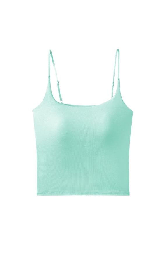 Bras For Women Backless Scoop Neck Solid Color Wireless Seamless Crop Top Support Cross Strappy Athletic Yoga Workout Tank Tshirt Everyday Bras,Mint Green,M