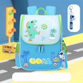 thumbnail image 1 of CUZIBR Cartoon Truck Toddler Backpack For Boys Lightweight Kids Rucksack Padded Straps Side Mesh Pockets Reflective Strip Preschool Book Bag, 1 of 5
