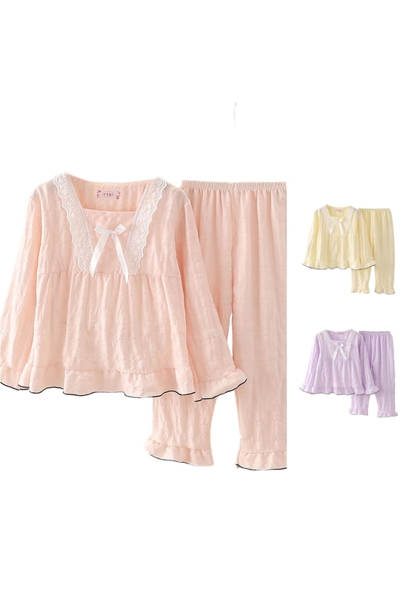 Child Girls Long Sleeve Soft Cloud Two Piece Outfit Sets Cute Tops With Pants For Toddler Kids Clothing Sets,Pink,7-8 Years