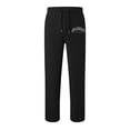 thumbnail image 1 of CUZIBR Children Boys Youth Loose Fitting Wide Leg Sweatpants Drawstring Solid Color Casual Baggy Stretch Fashionable Summer Cozy Trousers Sport Athletic Running Pants Relaxed Joggers,Black,8-9 Years, 1 of 4