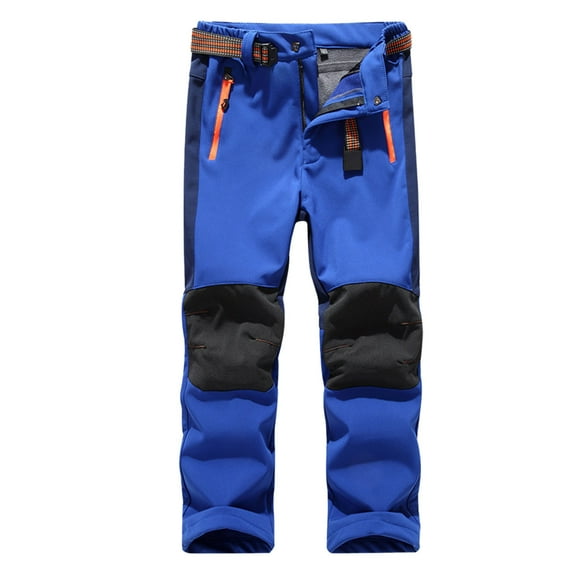 CUZIBR Children Soft Ski Trousers Warm Lined Thermal Trousers Winter Snow Trousers Boys’ Girls’ Hiking Trousers Comfort Dailywear For Toddler